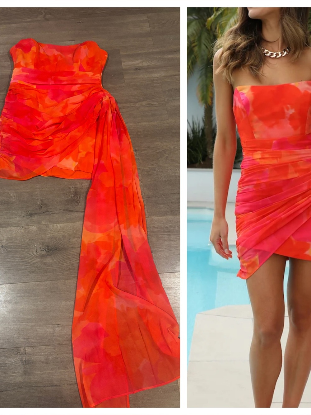 RNWY Devante Mini Sash Dress